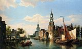Cornelis Christiaan Dommelshuizen The Montelbaans Tower, Amsterdam painting
